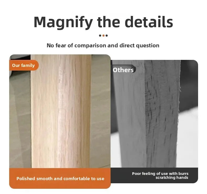 Foldable Solid Wood Coffee Table – Small Apartment Living Room Furniture